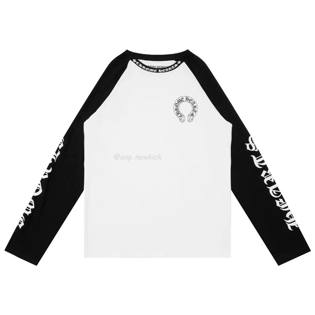 Chrome Hearts Horseshoe Baseball White Black T Shirt (1) - newkick.vip